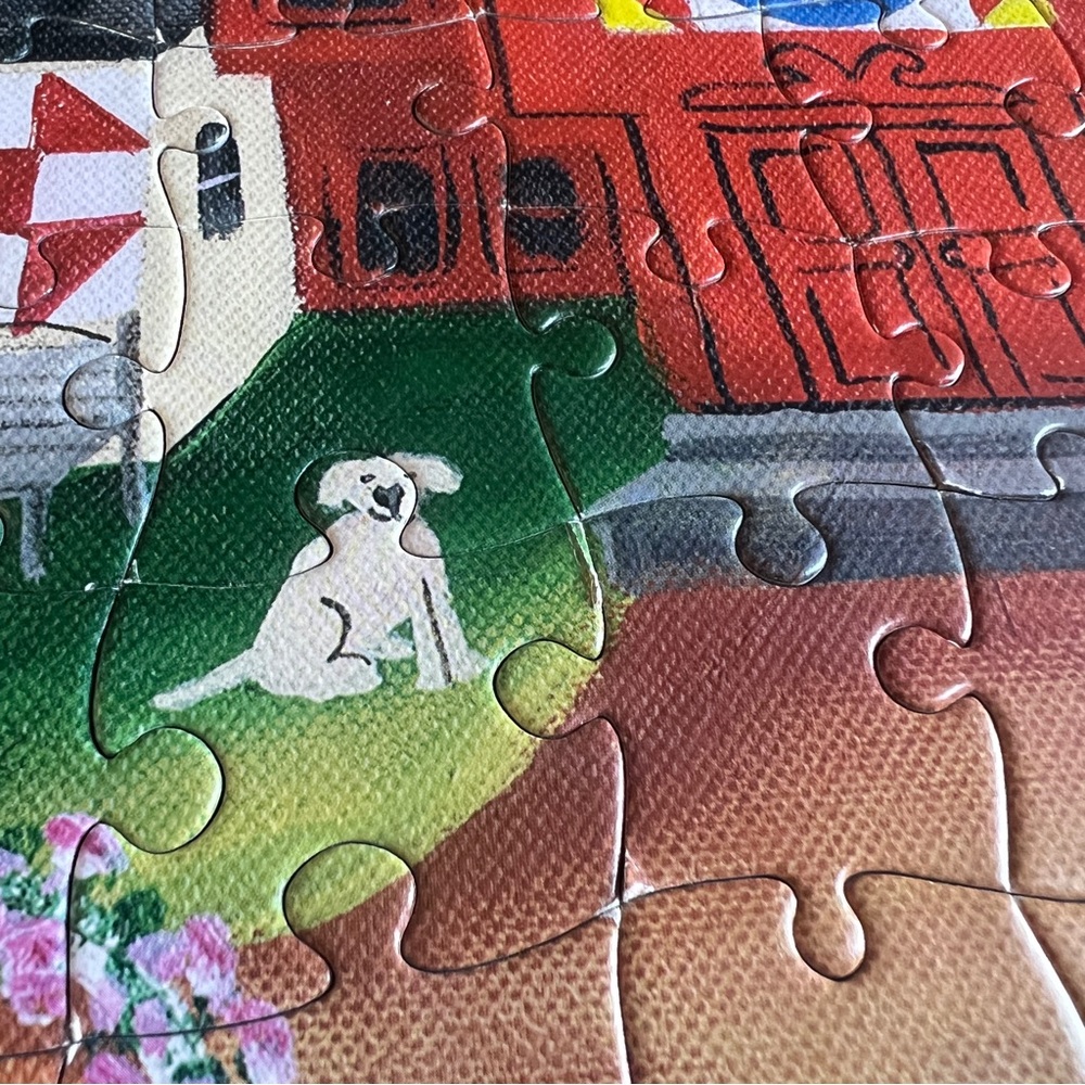 “Sunrise Colorful Country Quilt” Cheryl Bartley Americana 300 Piece Puzzle - Picture 10 of 15